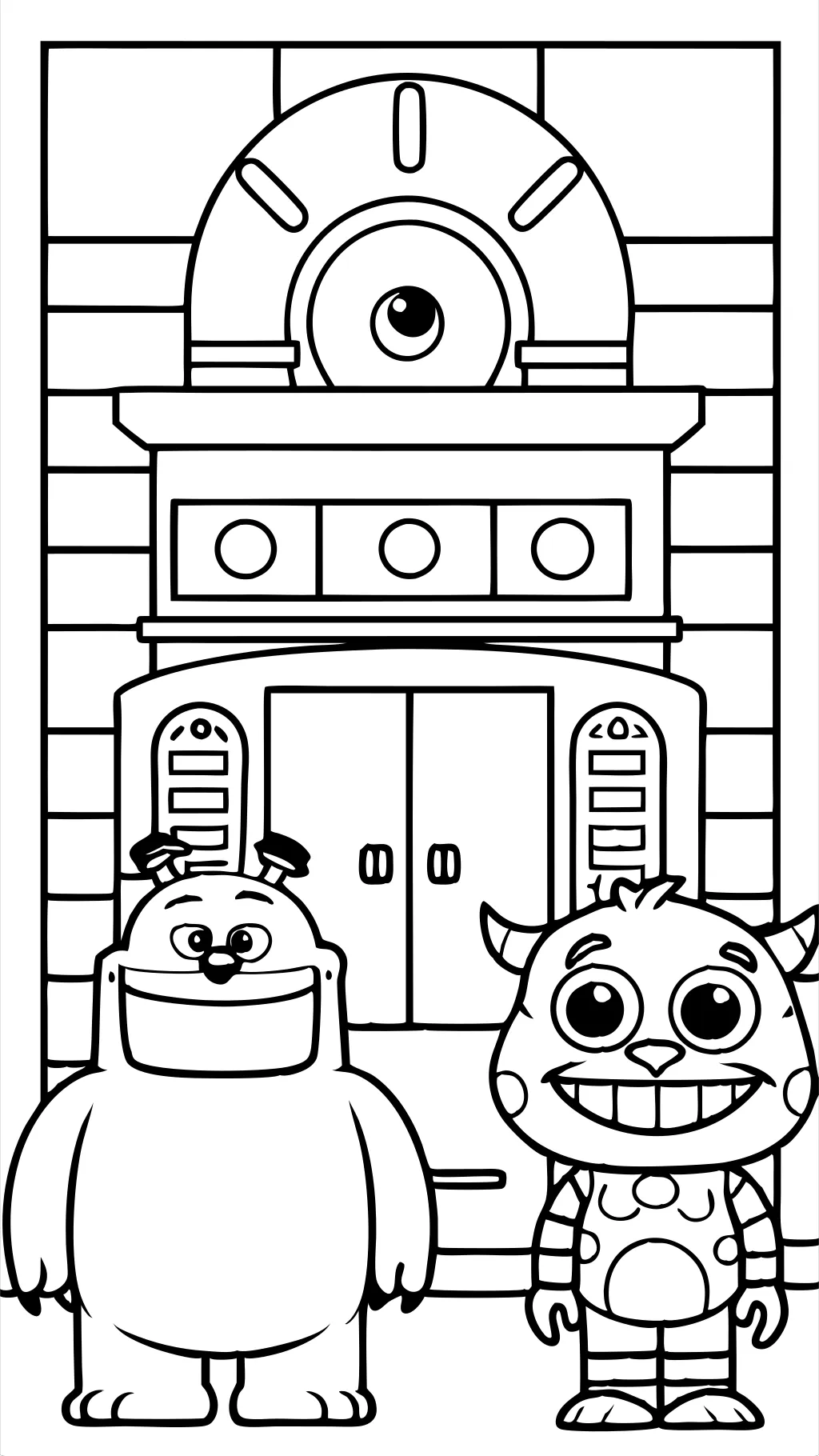 Disney Monsters inc coloriage